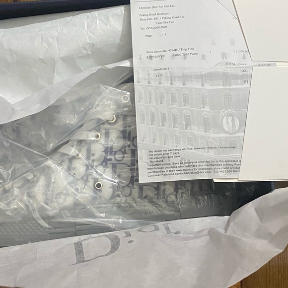 Dior Grey b22 high top sneaker. Size 44 - Picture 3 of 3